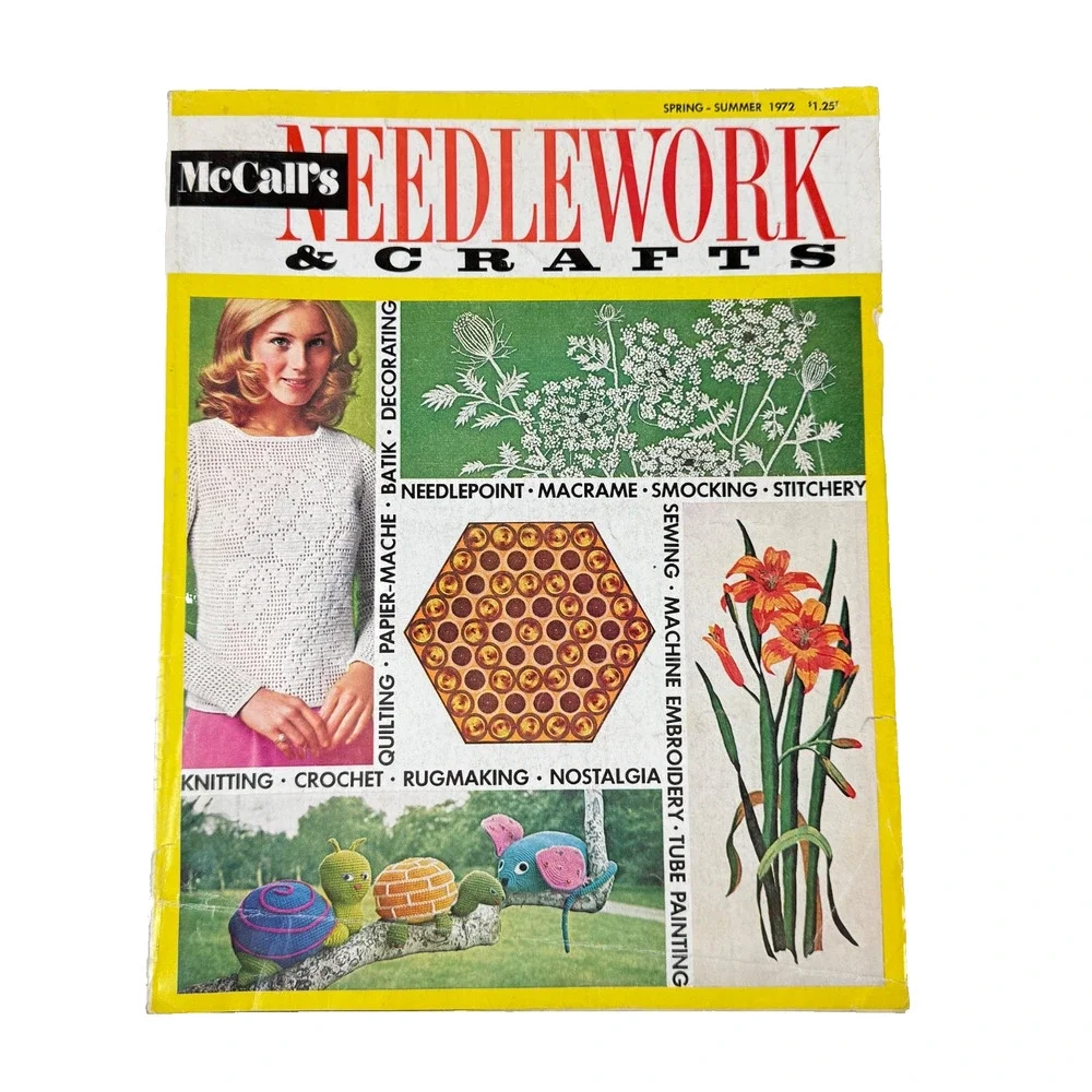 McCalls Needlework and Crafts Magazine Spring Summer 1972 Vintage